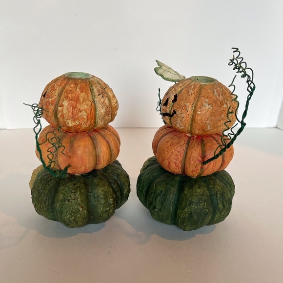 Pair of Autumn Halloween Candlesticks - Picture 4 of 10